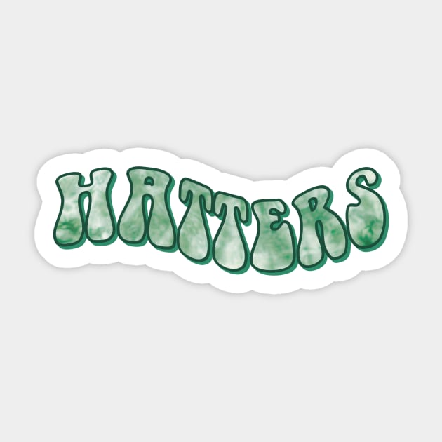 Stetson University groovy tie dye lettering Sticker by Rpadnis